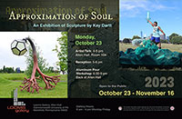 Image of the exhibition poster for Approximation of Soul by Kay Dartt.